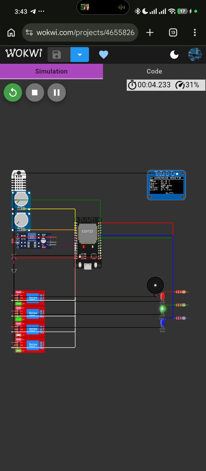 PCB design project screenshot